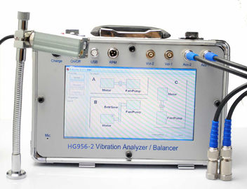 Vibración del analizador/del balanceador de la vibración HG956-2 y detección de falta del transporte del multiparámetro del análisis de espectro del ruido
