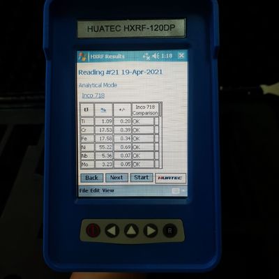 Detector HXRF-120DP de PMI SI-PIN de la identificación del analizador de la aleación del PDA/de la aleación