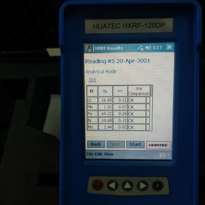 Detector HXRF-120DP de PMI SI-PIN de la identificación del analizador de la aleación del PDA/de la aleación