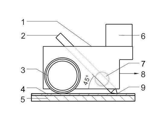 Probador de capa de la dureza del lápiz de la dureza de la película del método del rasguño del lápiz de ASTM D3363-00