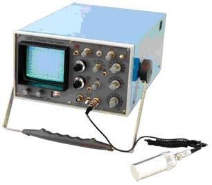 Señal y eco confiables reales ultrasónicos análogos del detector FD100 del defecto 4A/9V