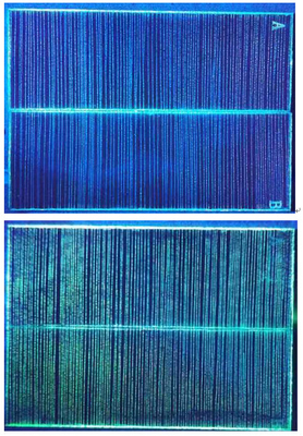 Paneles gemelos de sensibilidad NiCr, tipo agrietadoⅠASTM E1417 AMS 2647D ISO 3452 JIS Z 2343-3