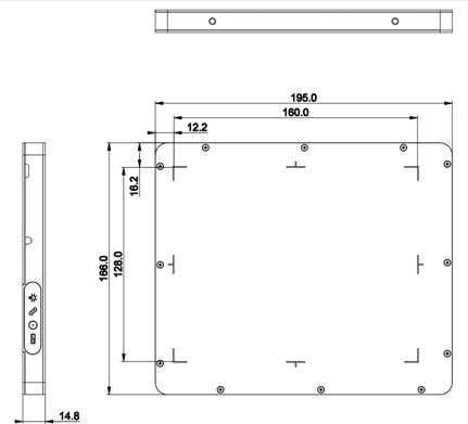 Sensores de silicio amorfo Detector de panel plano ligero adecuado para la detección de alta energía 15MV
