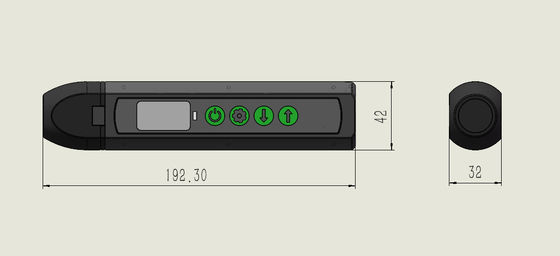 RS485 Ethernet Sin contacto sin acoplamiento Eco único Eco doble EMAT Medidor de espesor ultrasónico TG-14D
