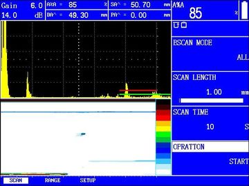 Digital DAC portátil, AVG curva el detector ultrasónico FD350USM60 del defecto del detector/UT del defecto