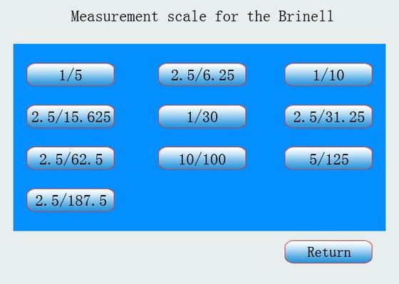 Equipo de prueba Brinell de dureza de HBRV-187.5DX Knoop 2.5X